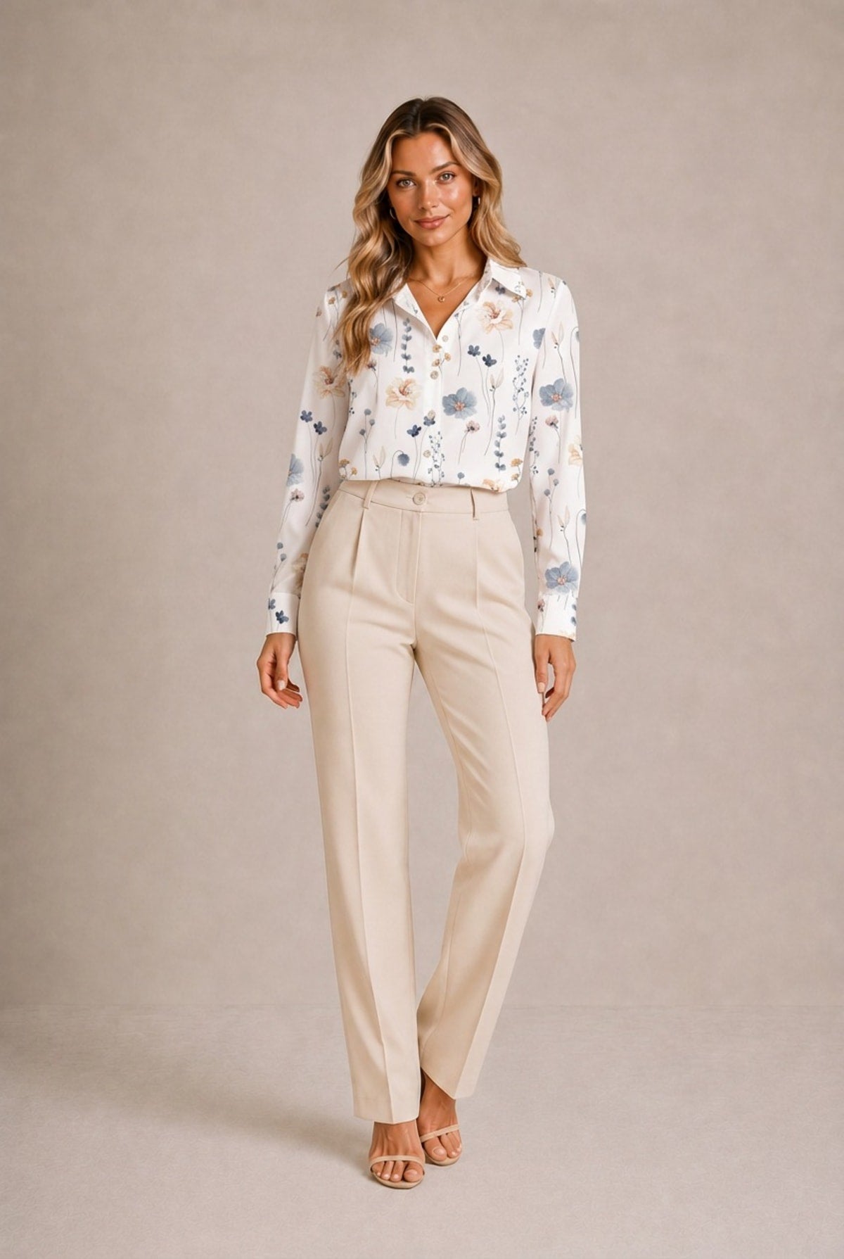 Chianti Floral Button-Down Shirt