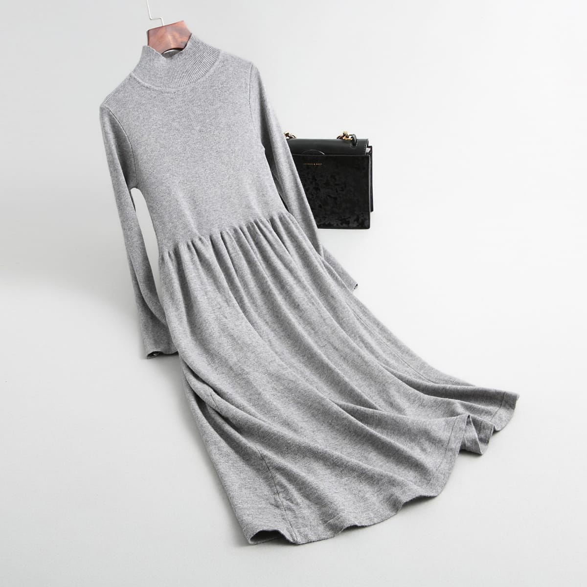 Siena Ribbed Knit Midi Dress