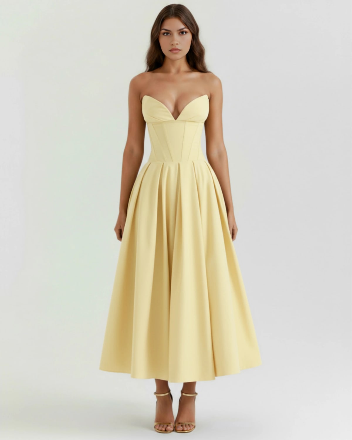 Amalfi Pleated Midi Dress