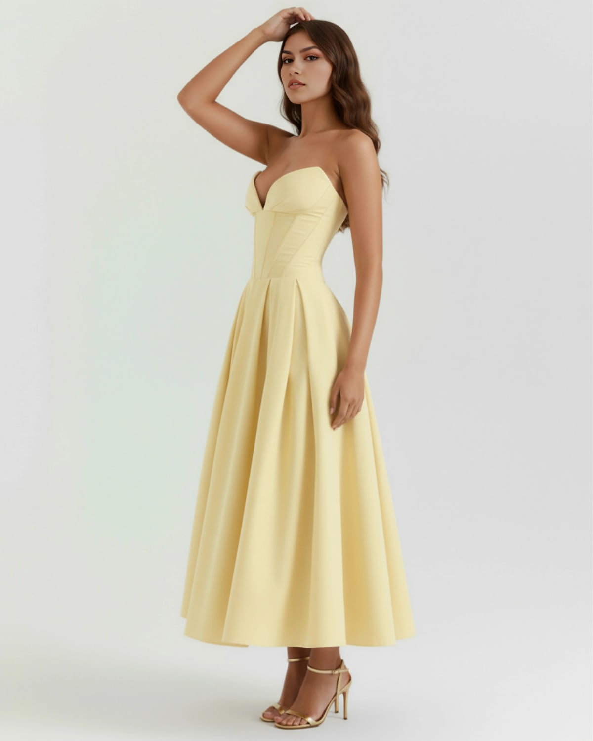 Amalfi Pleated Midi Dress