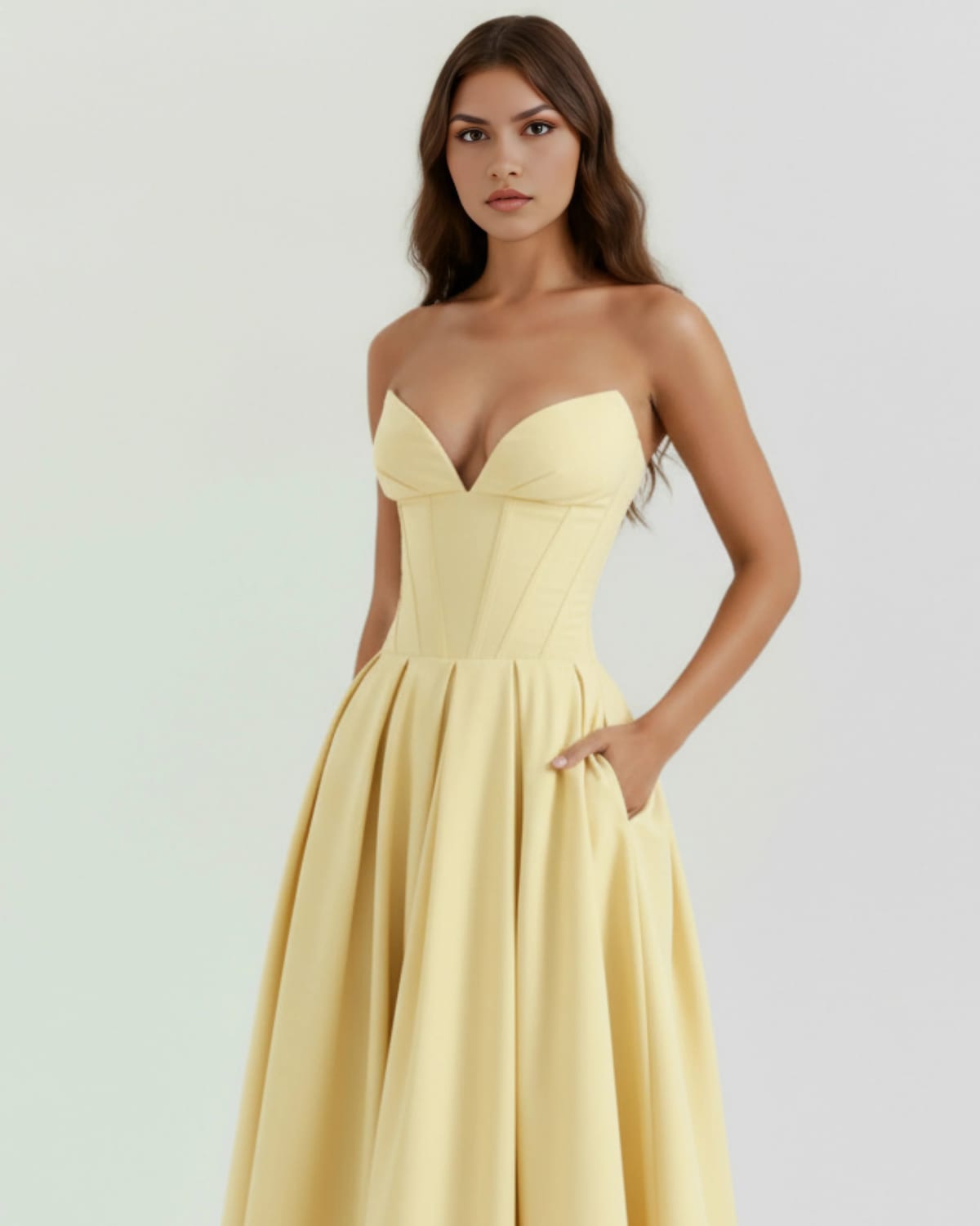 Amalfi Pleated Midi Dress