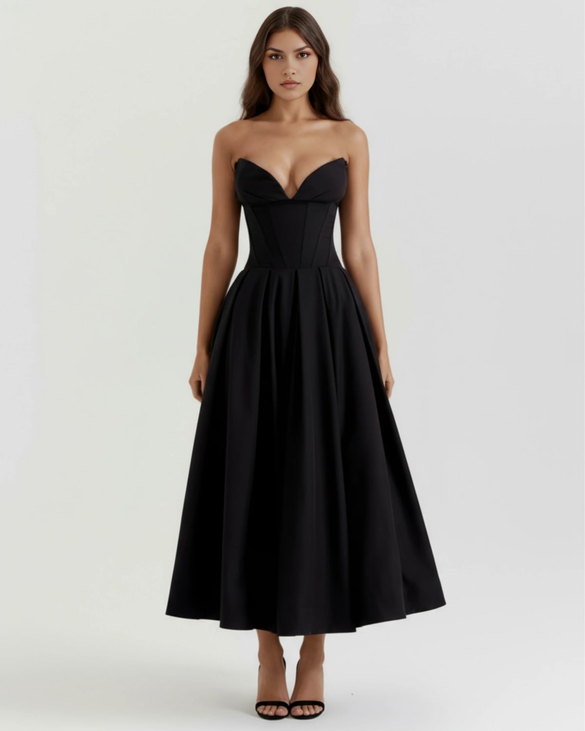 Amalfi Pleated Midi Dress