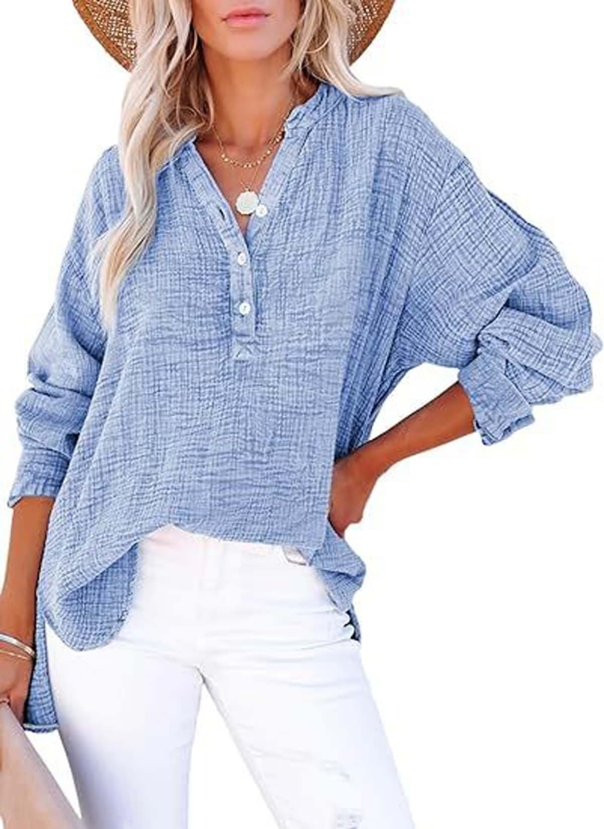 Annecy Ruched Button Top