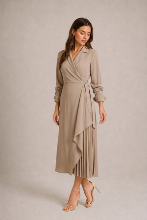 Chianti Wrap Midi Dress