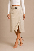 Assisi Perforated Midi Skirt