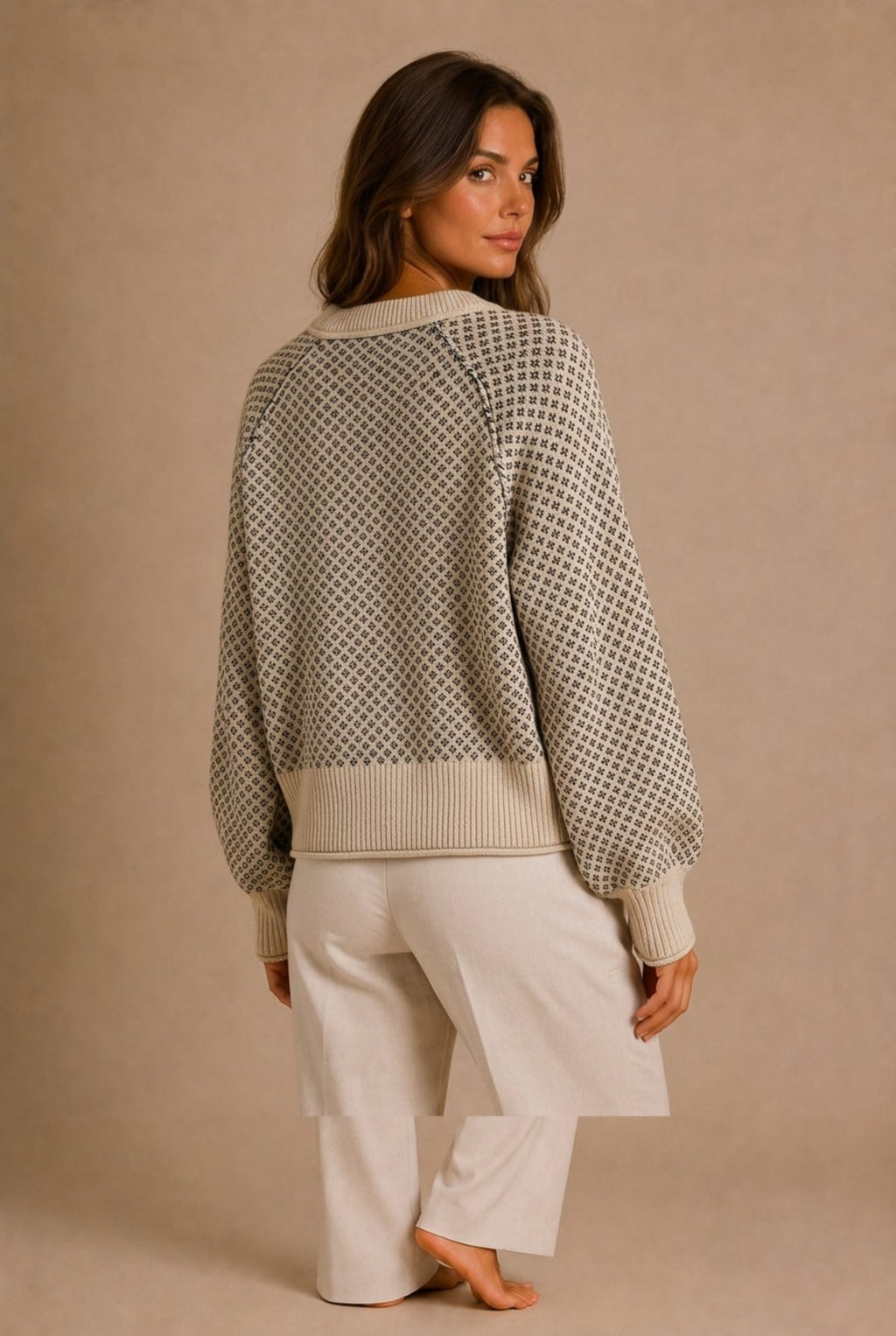 Cortona Geometric Knit Sweater