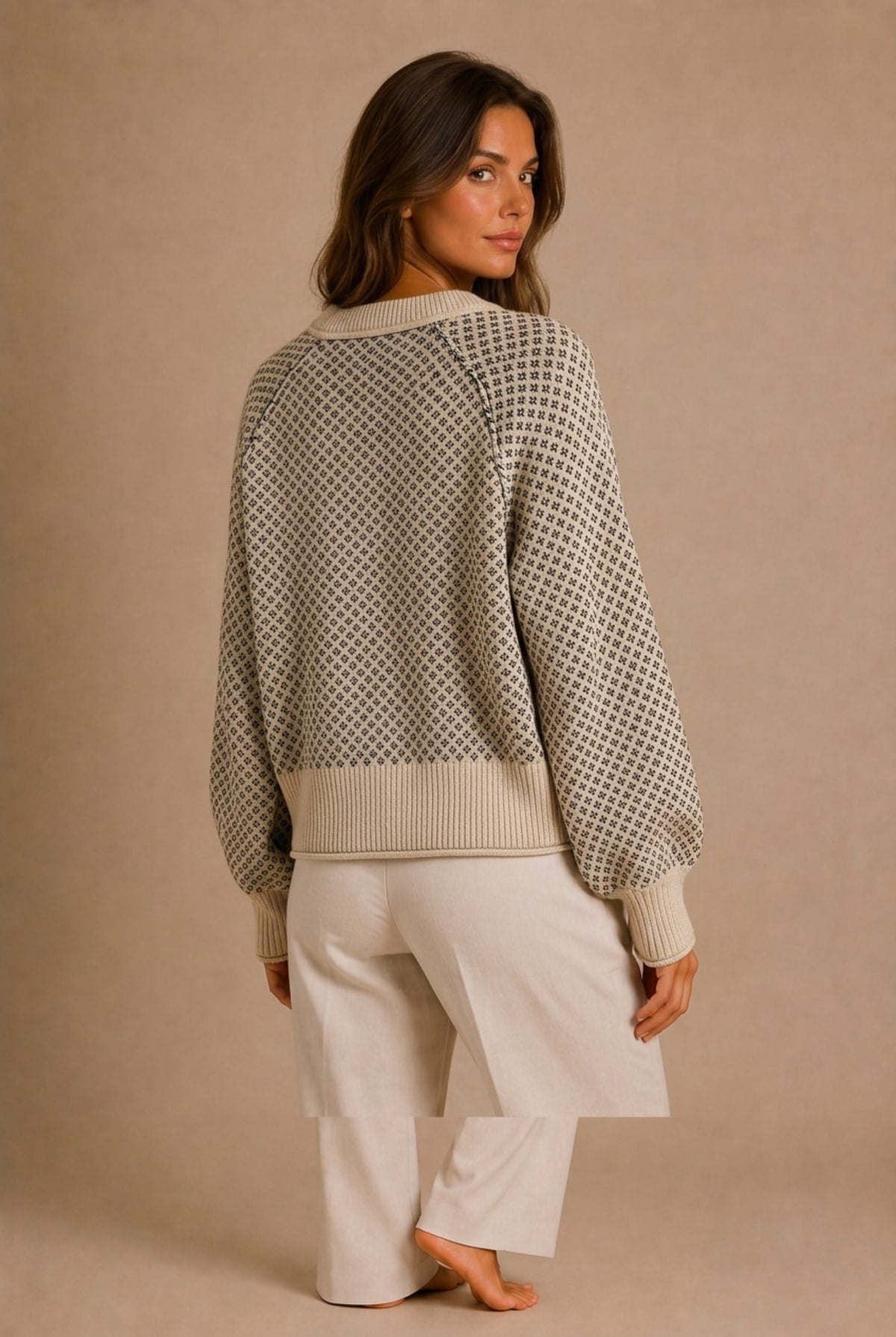 Cortona Geometric Knit Sweater