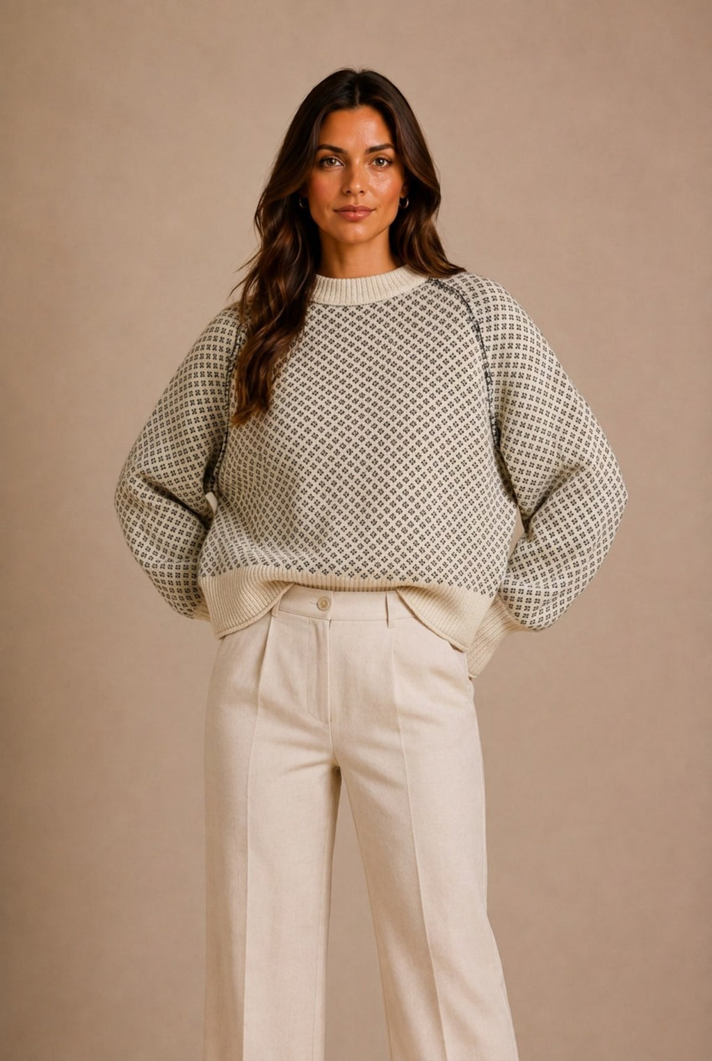 Cortona Geometric Knit Sweater