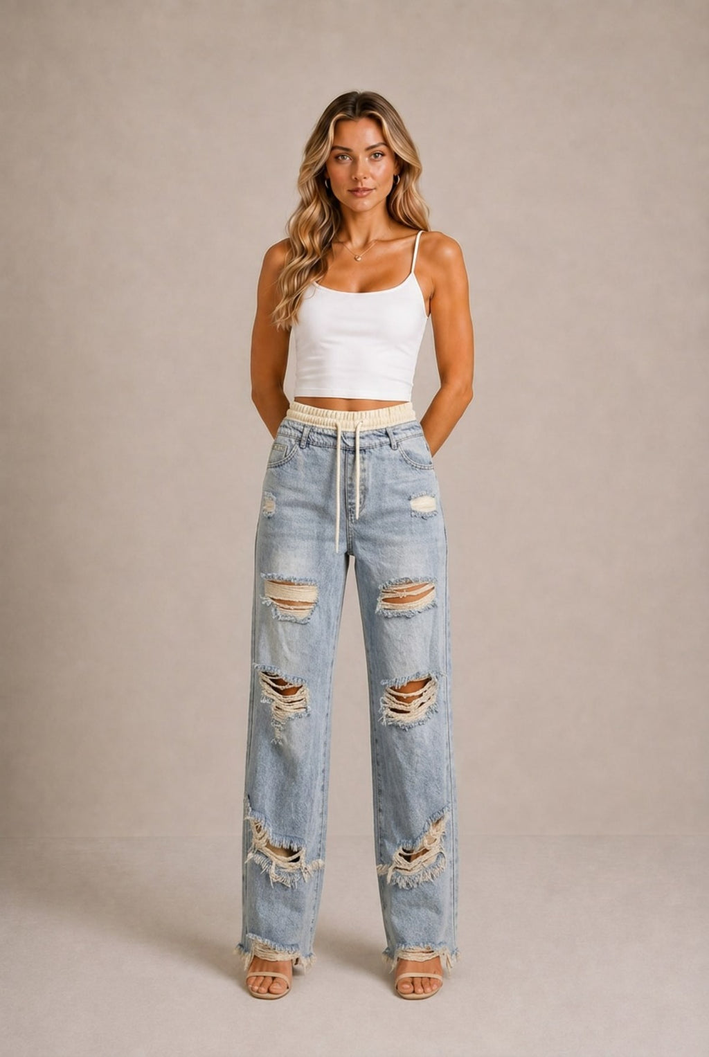 Colmar Wide Leg Drawstring Pants