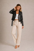 Gordes Asymmetrical Zip Biker Jacket