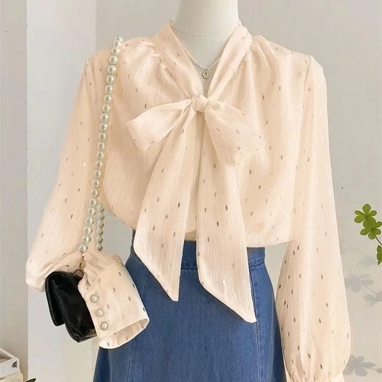 Chianti Metallic Dash Blouse