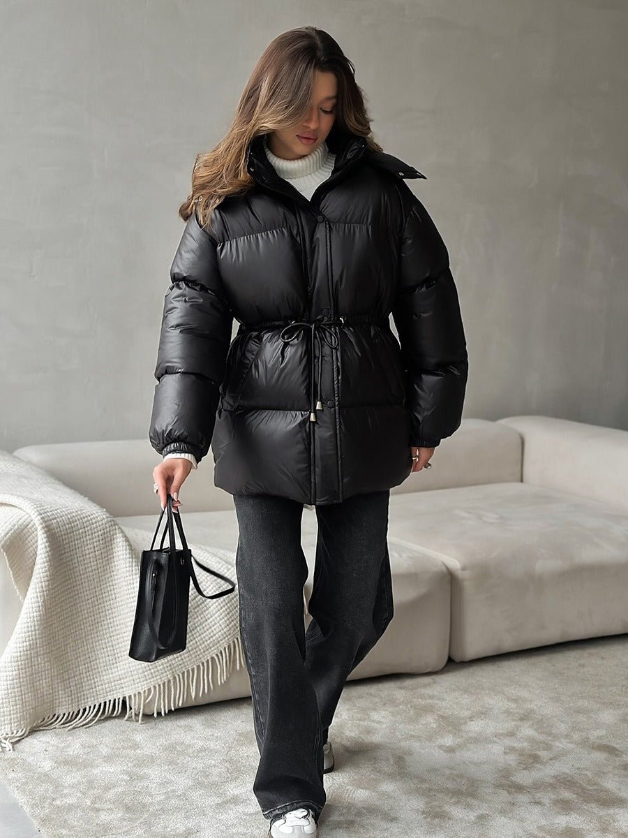 Siena Drawstring Waist Puffer Jacket