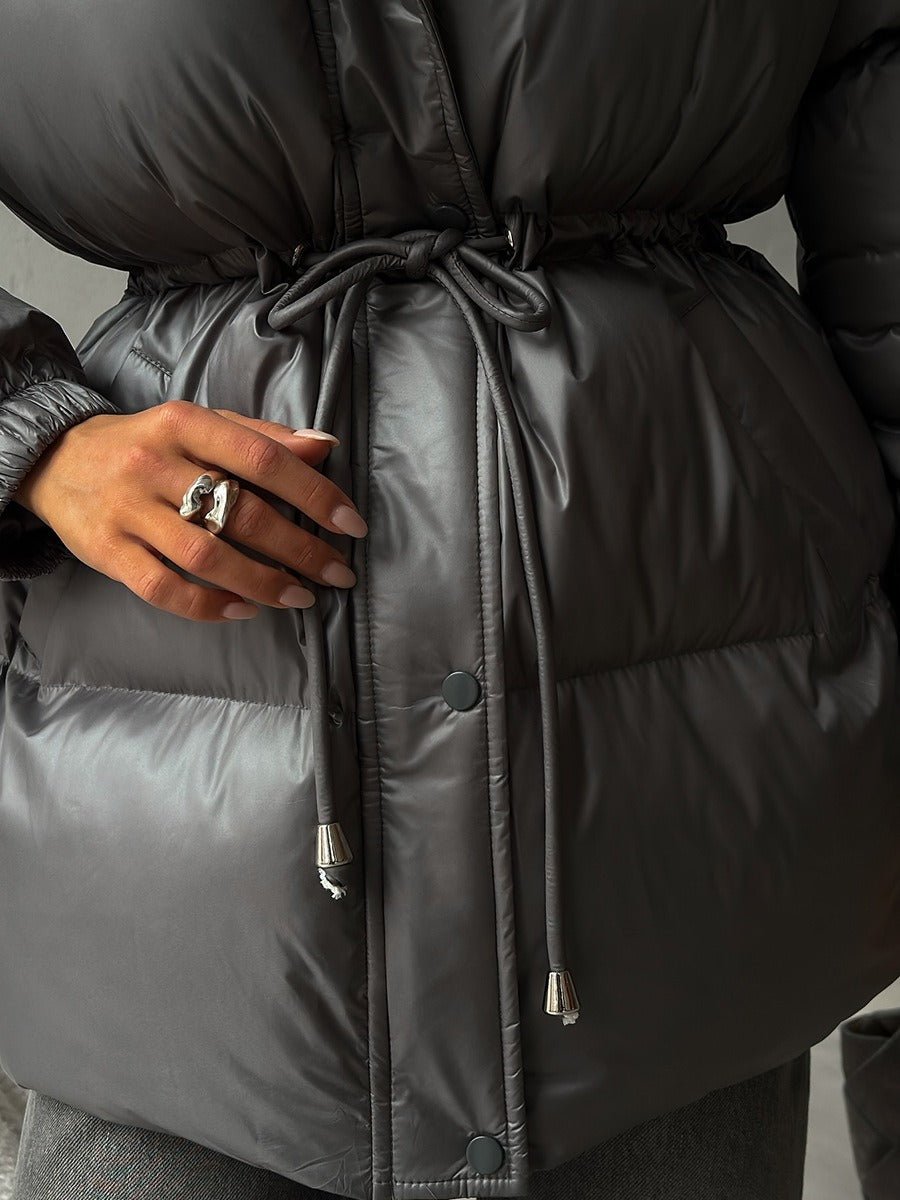 Siena Drawstring Waist Puffer Jacket
