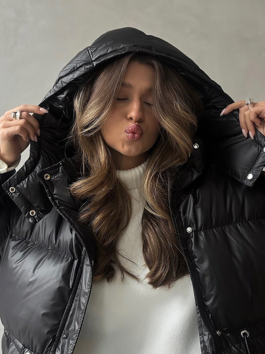 Siena Drawstring Waist Puffer Jacket
