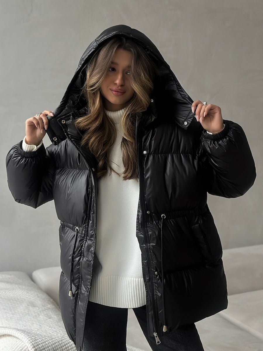 Siena Drawstring Waist Puffer Jacket