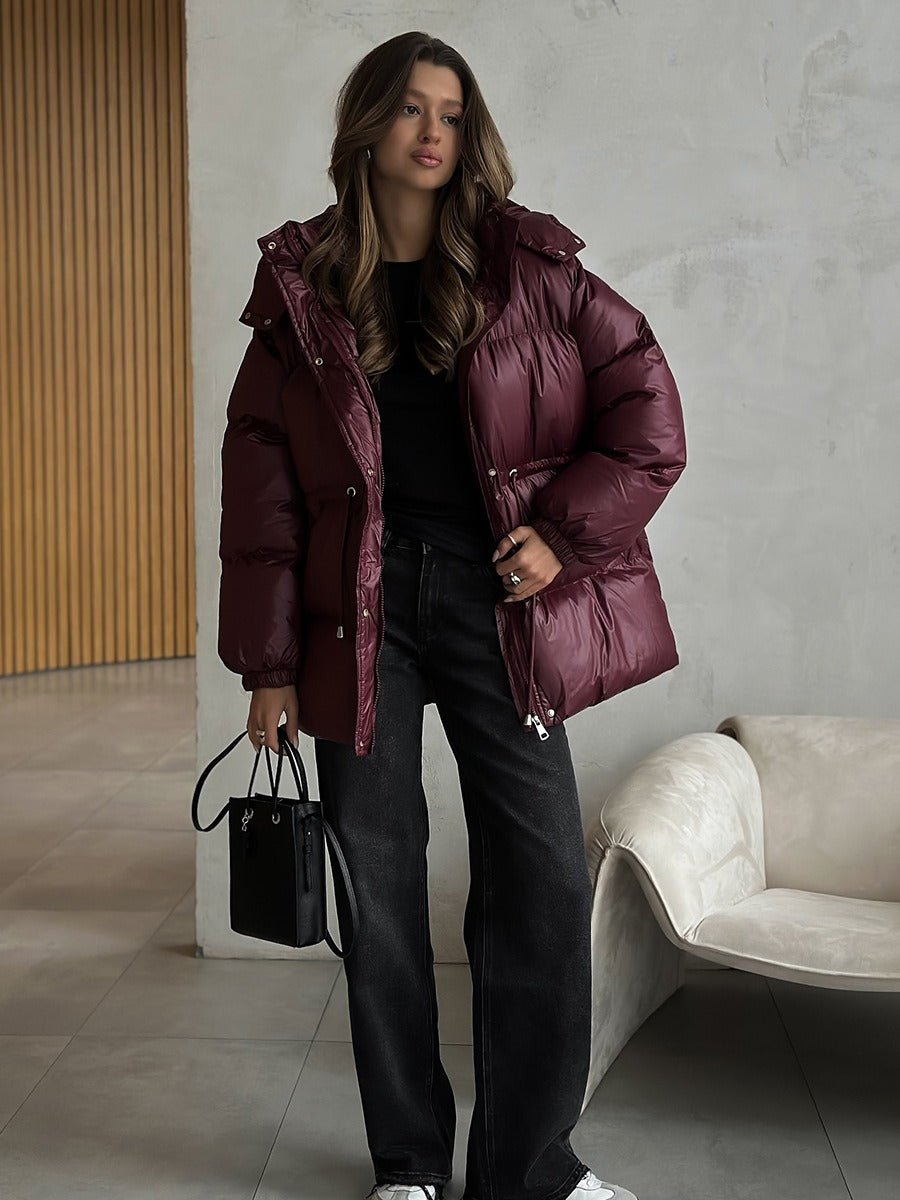 Siena Drawstring Waist Puffer Jacket
