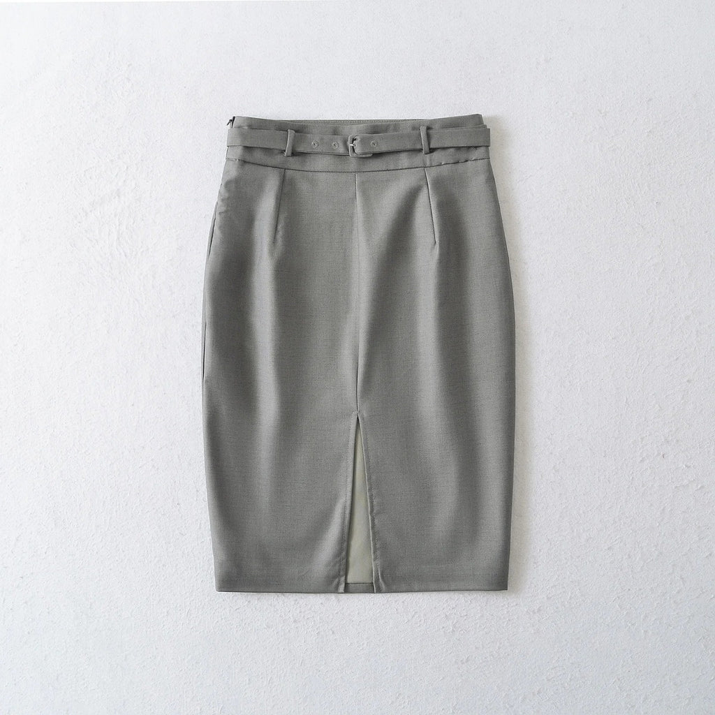 Greve Slit Pencil Skirt