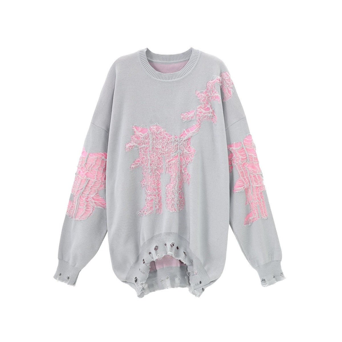 Barolo Distressed Oversized Sweater