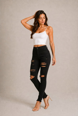Siena Distressed Skinny Jeans