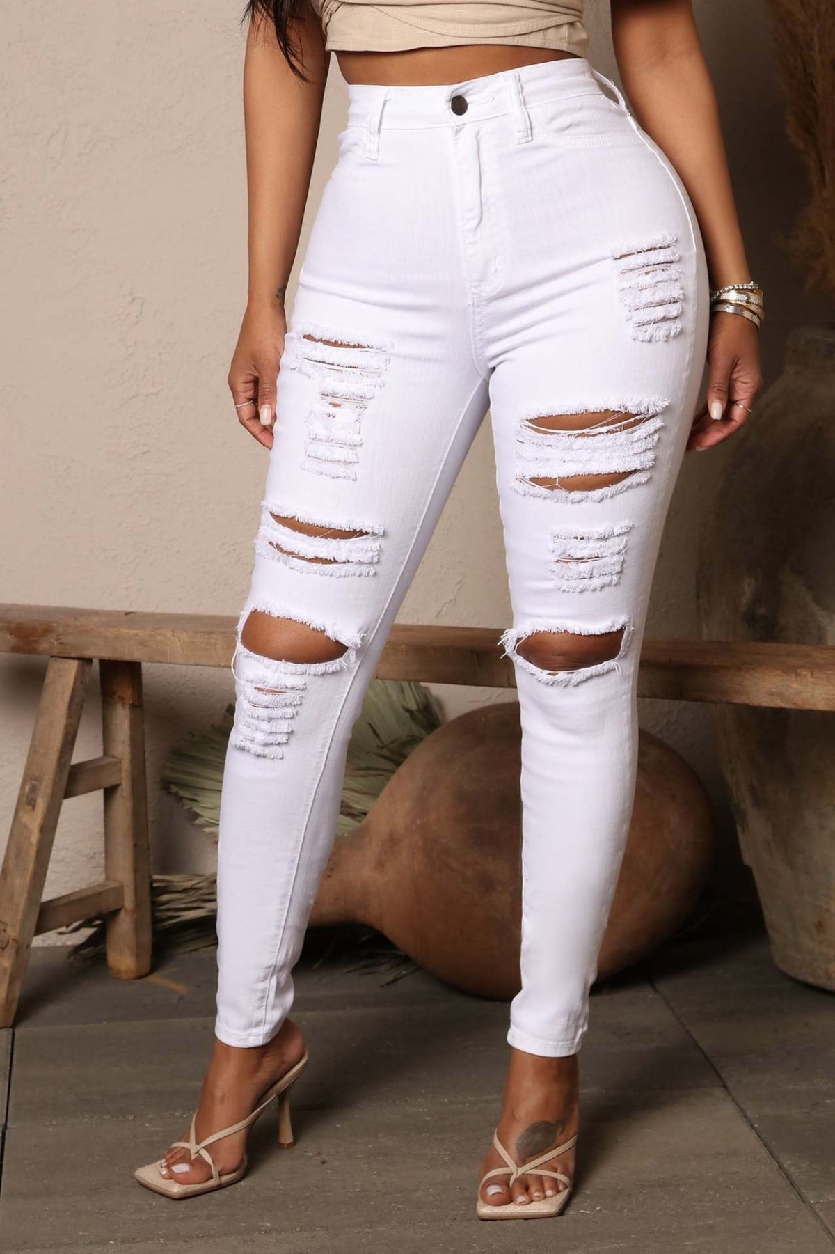 Siena Distressed Skinny Jeans
