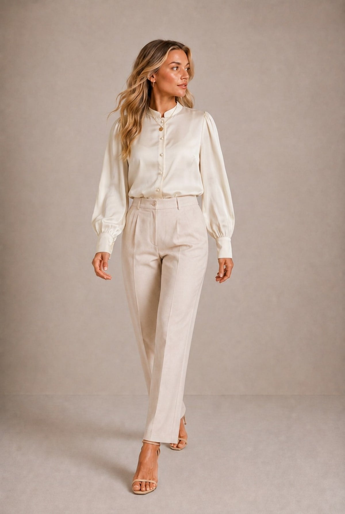 Volterra Puff-Sleeve Blouse