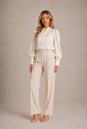 Volterra Puff-Sleeve Blouse