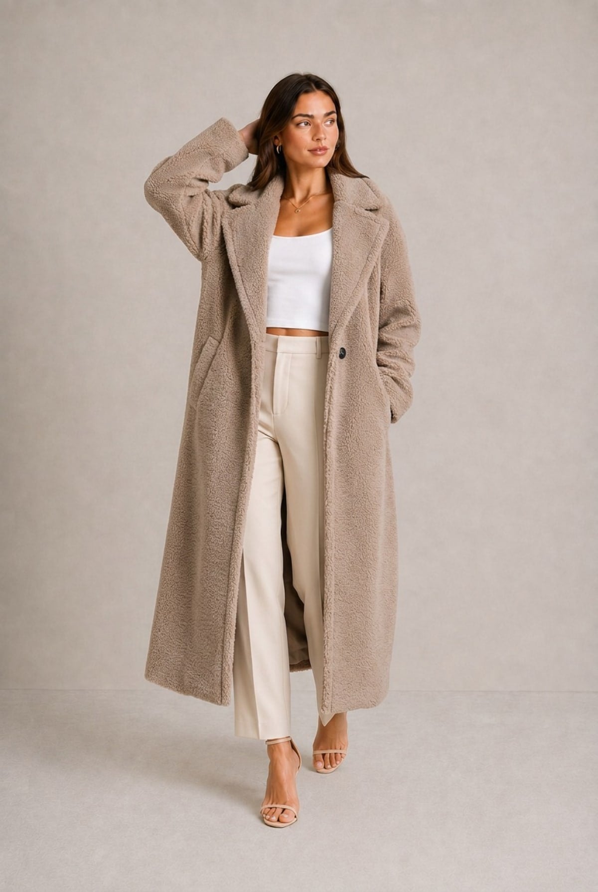 Annecy Oversized Teddy Coat