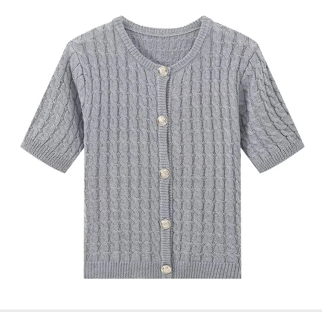 Chianti Cable-Knit Cardigan