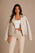 Barolo Asymmetrical Biker Jacket