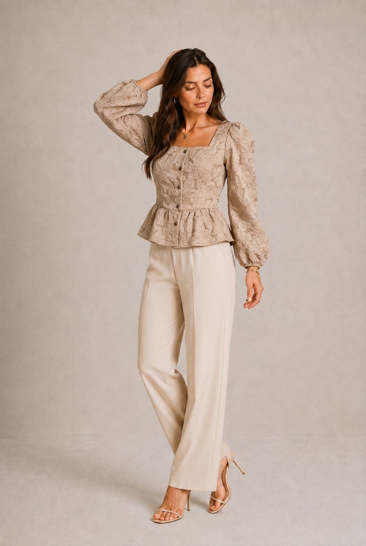 Siena Floral Peplum Blouse