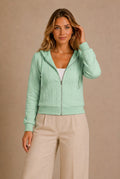 Cortona Textured Zip-Up Sweater