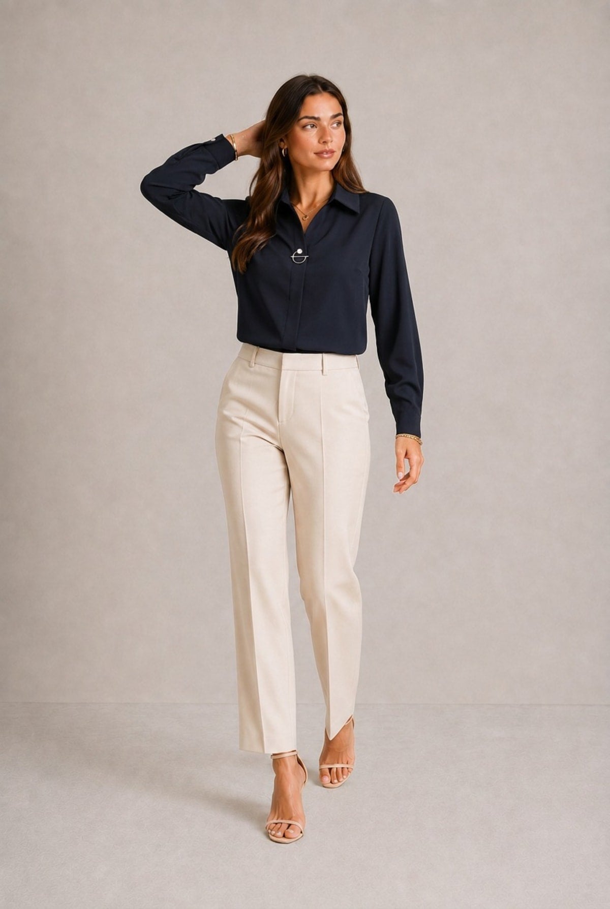Uzès Pearl Ring Long Sleeve Shirt