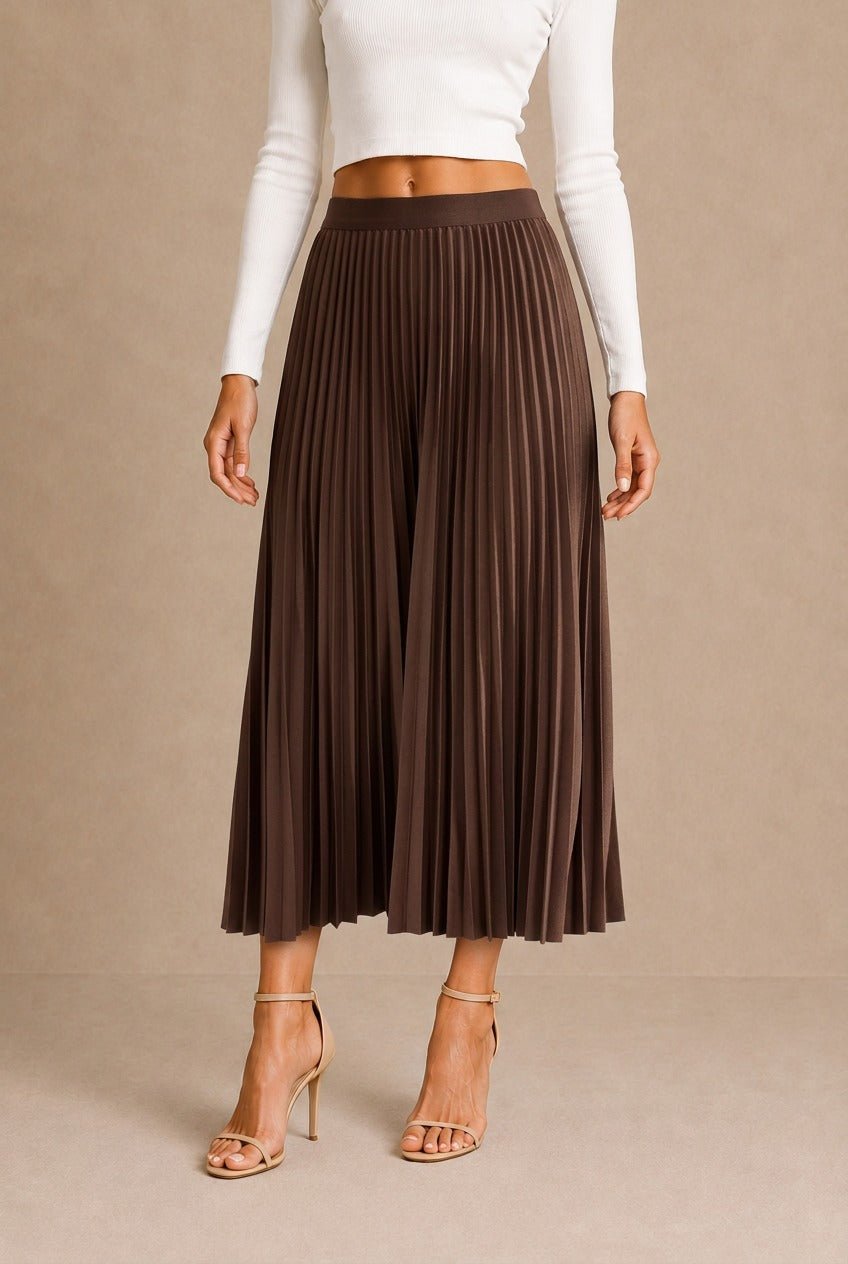 Cahors Pleated Midi Skirt