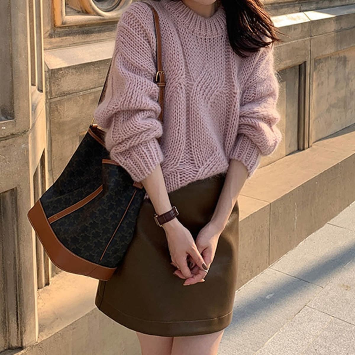 Cortona Oversized Cable-Knit Sweater