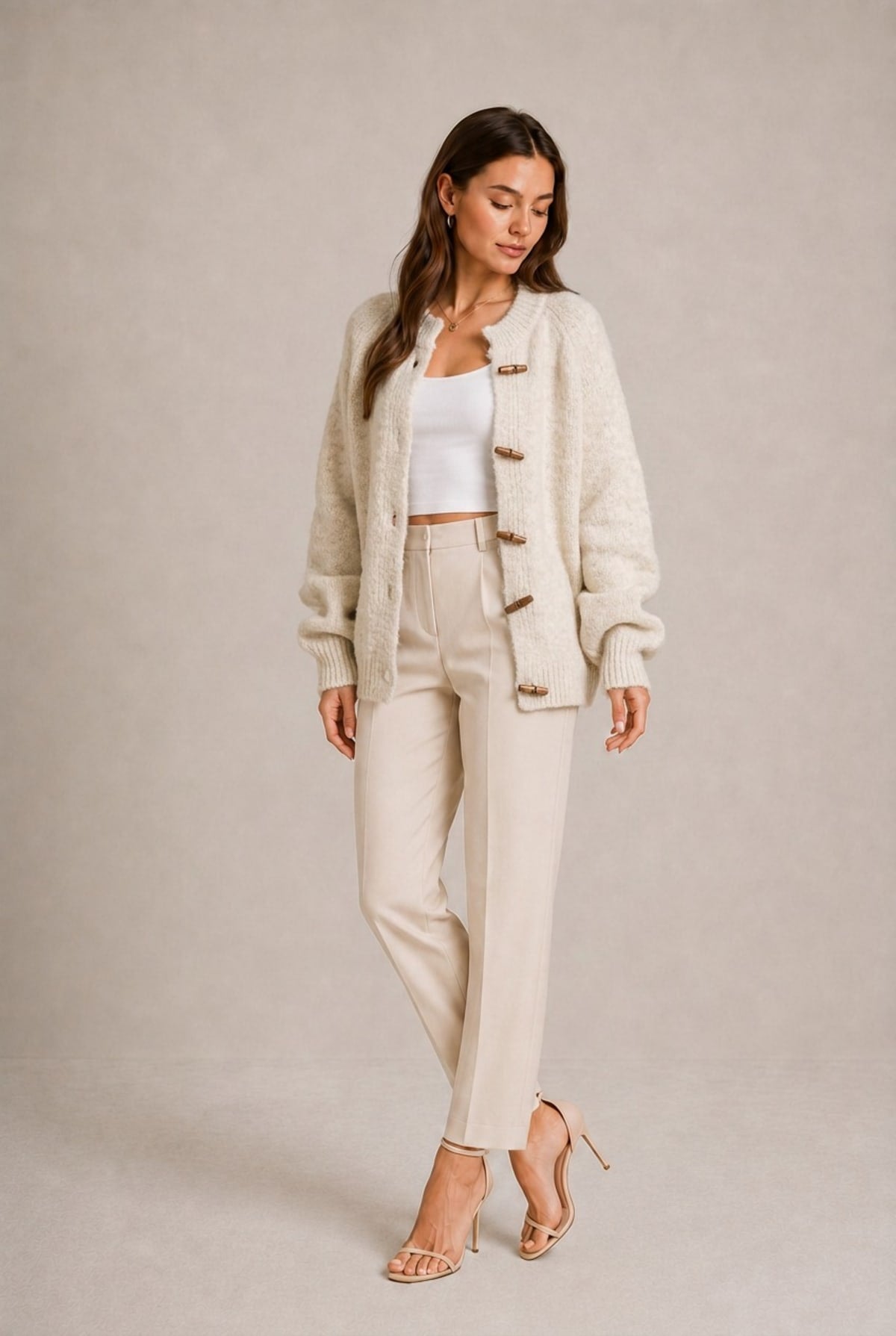 Chianti Toggle Button Cardigan