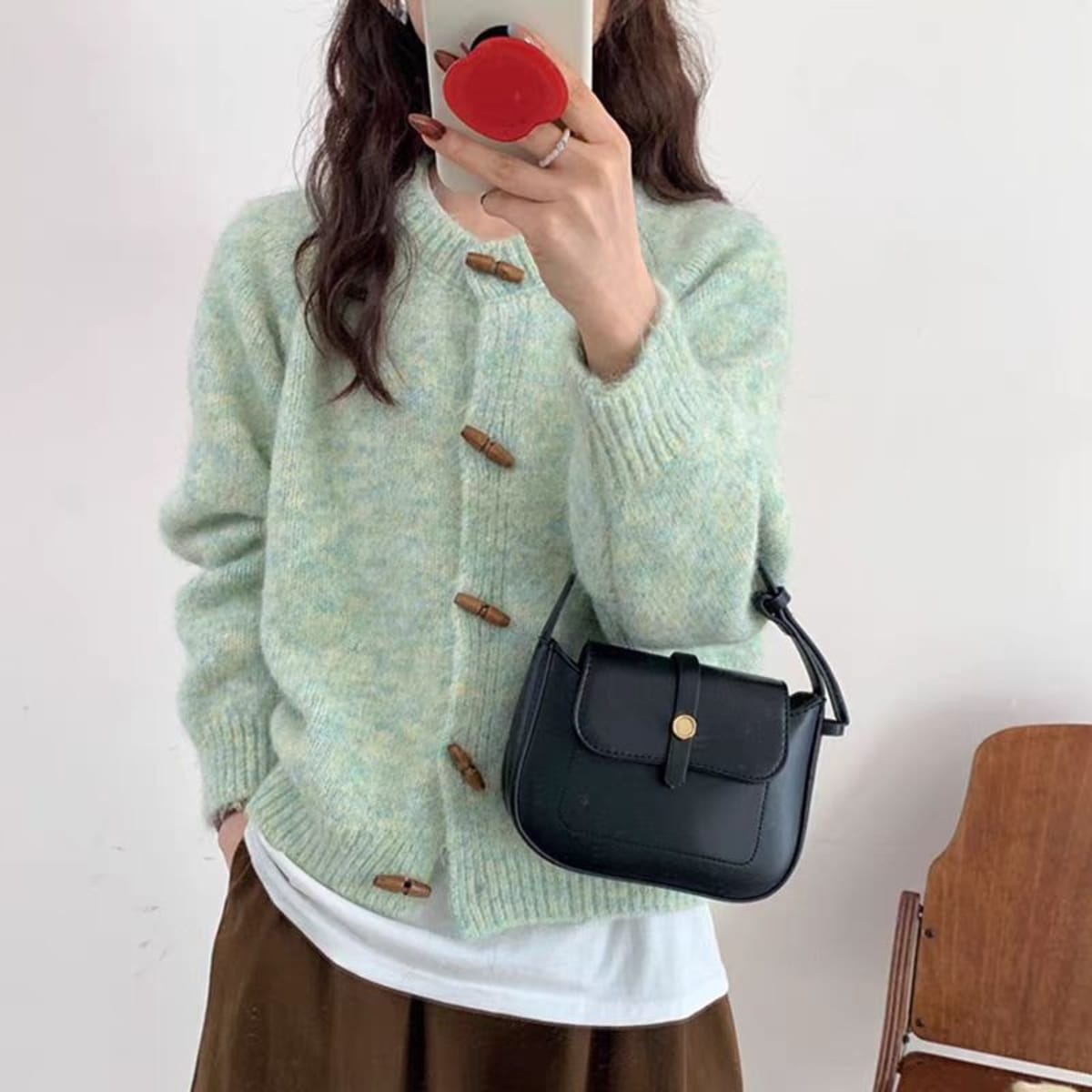 Chianti Toggle Button Cardigan