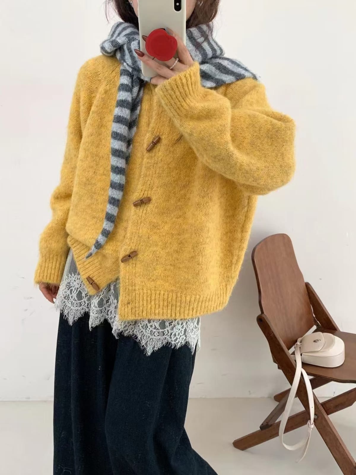 Chianti Toggle Button Cardigan