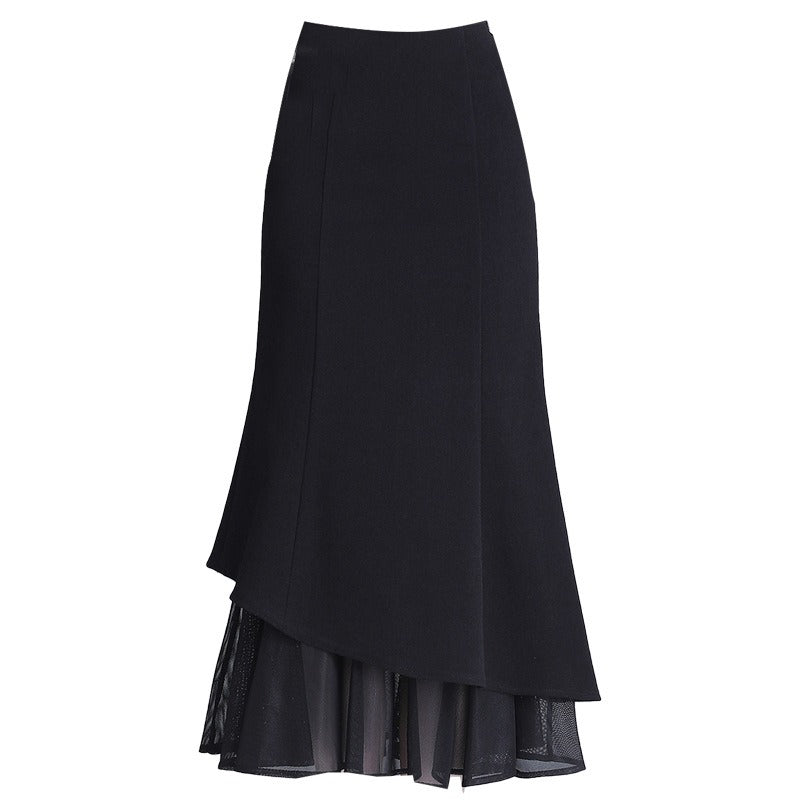 Volterra Asymmetrical Fishtail Skirt