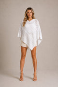 Barolo Cable-Knit Poncho Sweater