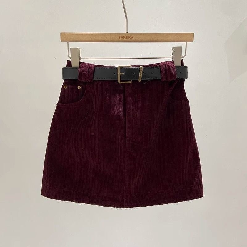 Volterra Belted Mini Skirt