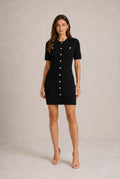 Chianti Button-Front Mini Dress