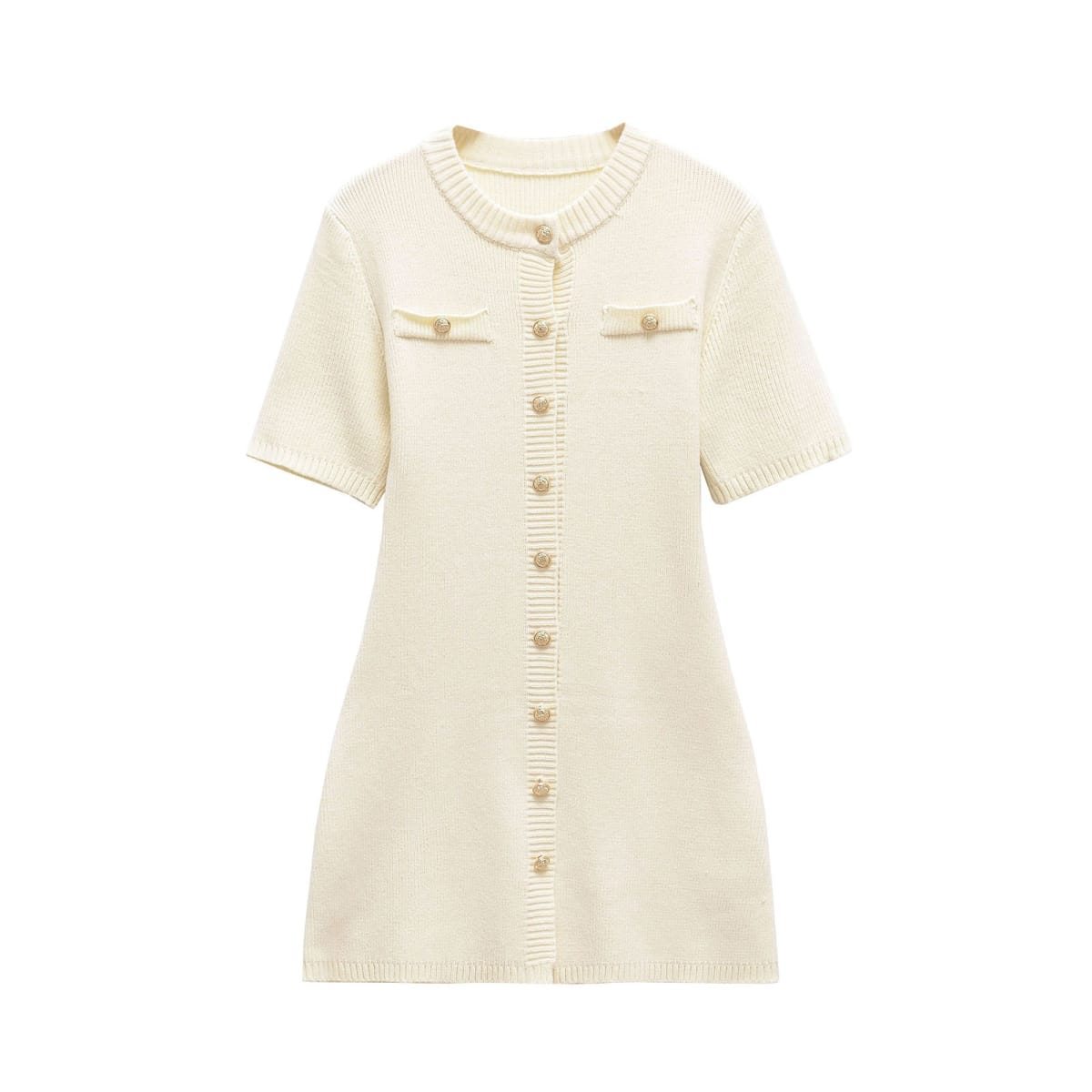 Chianti Button-Front Mini Dress