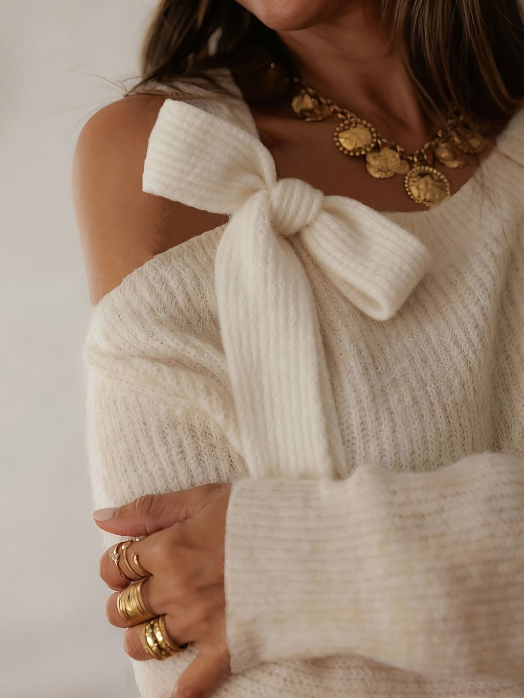 Pienza Bow Detail Sweater