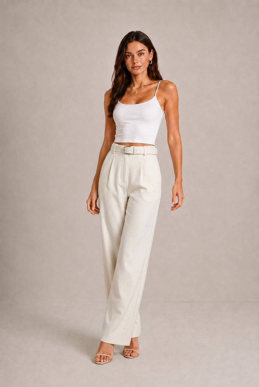 Chianti Sparkle Wide Leg Pants