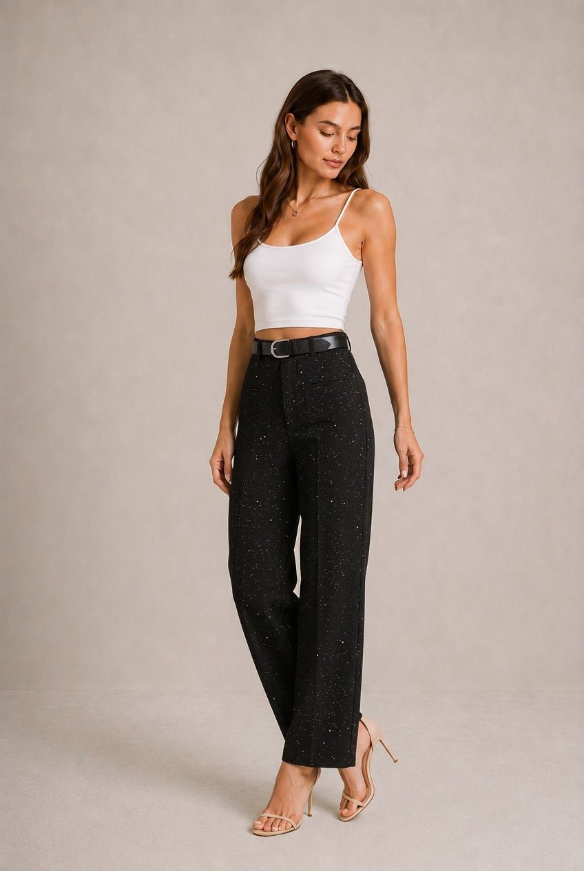 Chianti Sparkle Wide Leg Pants