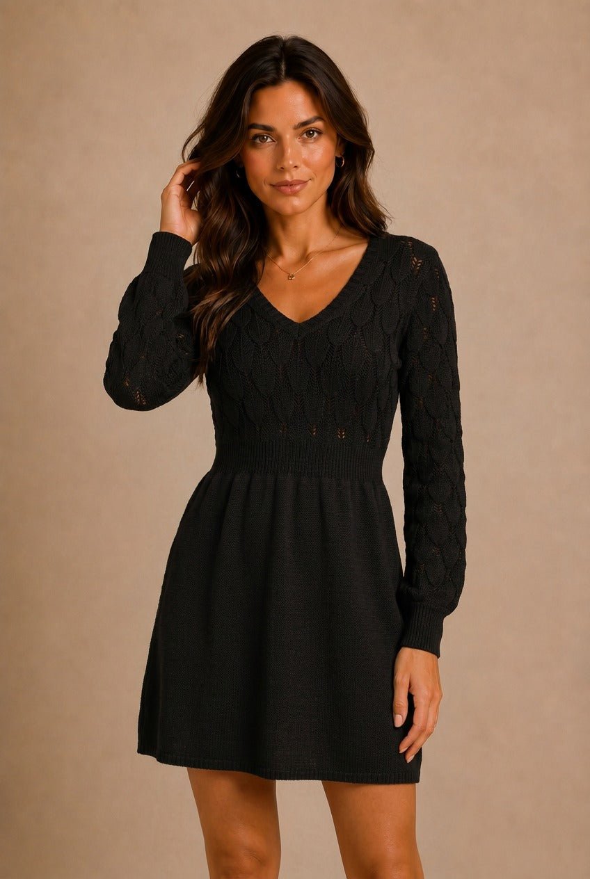 Arezzo Textured Knit Mini Dress