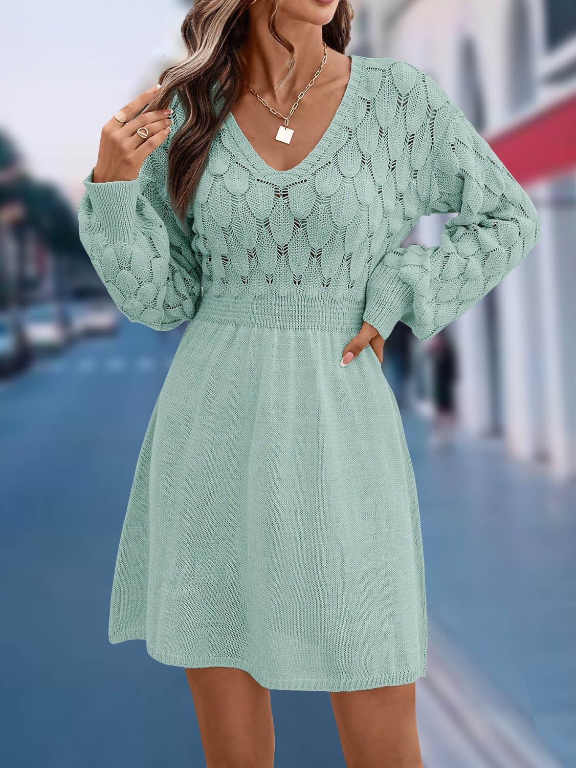 Arezzo Textured Knit Mini Dress