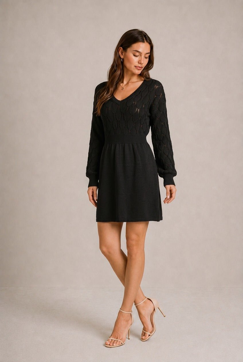 Arezzo Textured Knit Mini Dress