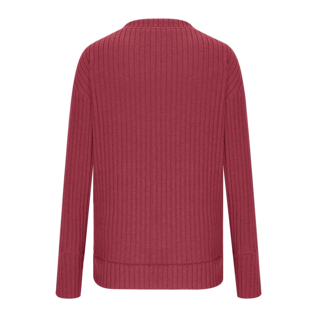 Arezzo Ribbed V-Neck Sweater