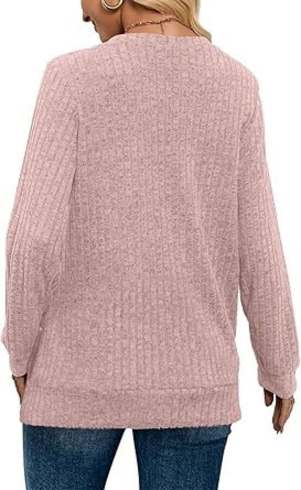 Arezzo Ribbed V-Neck Sweater